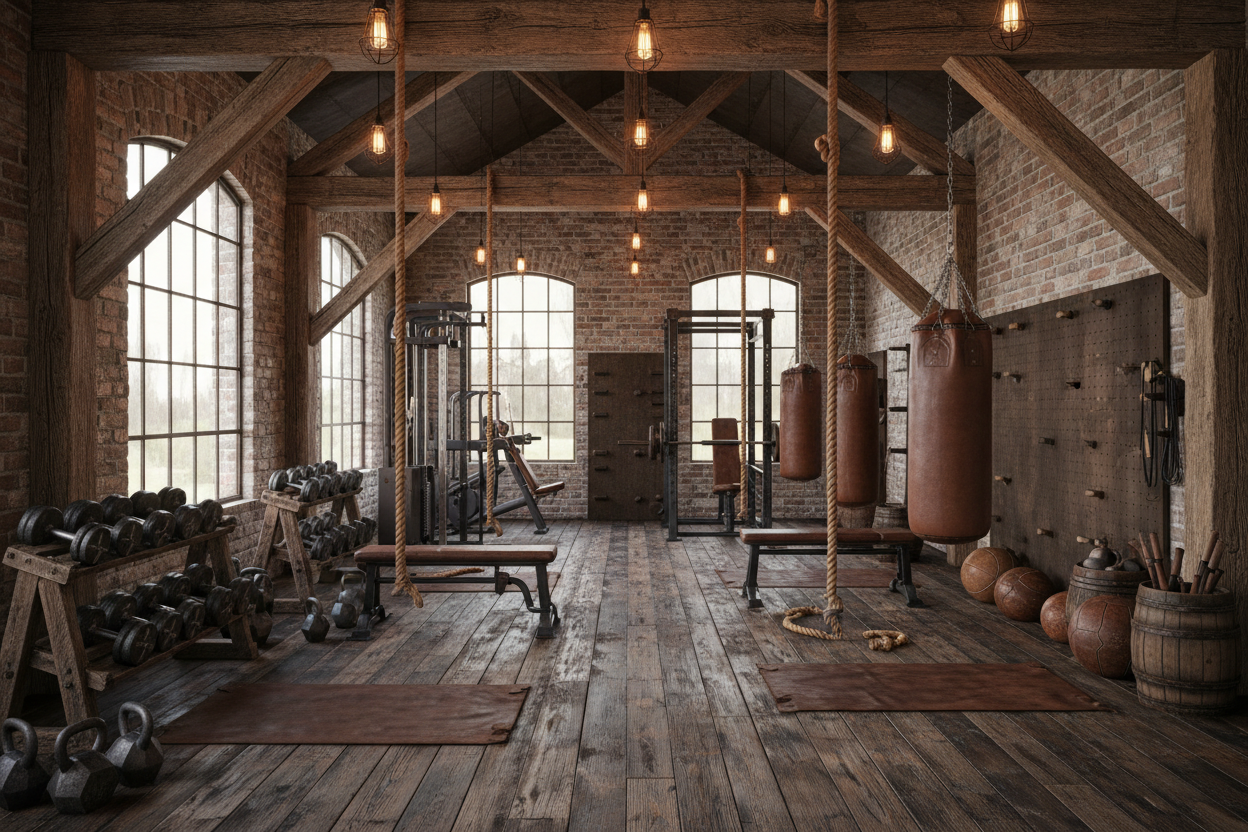 rustic gym